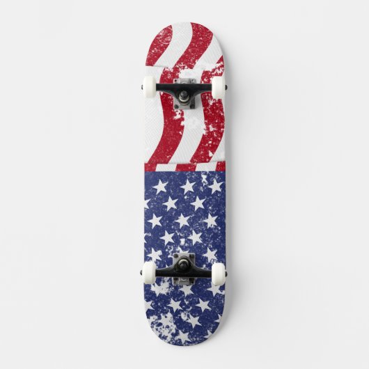 Skateboard American Flag Waving - Trouvé #2 (Recto)
