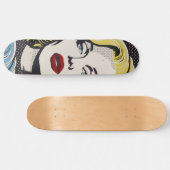 Skateboard American Retro Pop Art Diva (Horz)