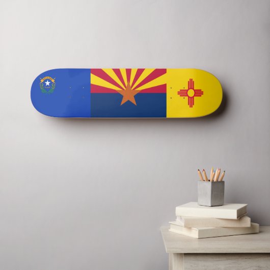 Skateboard American Southwest Flags (Art mural (Horz))