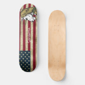 Skateboard American White Unicorn - planche de roulettes pers (Recto)