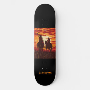 Skateboard amérindien personnalisé