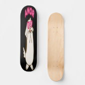 Skateboard Amor - Cute White Dog (Recto)