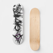 Skateboard amour, coeur, punk (Recto)