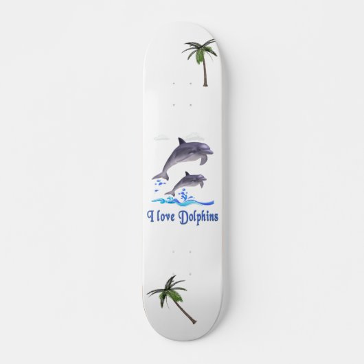Skateboard Amour de dauphin (Devant)