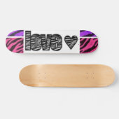 Skateboard Amour de zèbre (Horz)