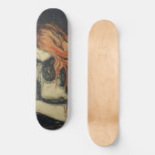Skateboard Amour et douleur (Le Vampire) (par Edvard Munch) (Recto)