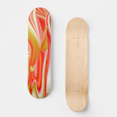 Skateboard Amour et Or Abstrait 3D Rainbowart (Recto)