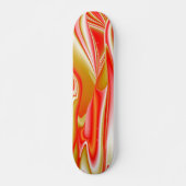 Skateboard Amour et Or Abstrait 3D Rainbowart (Devant)