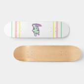 Skateboard amour graffiti menthe violet vert typographie poin (Horz)
