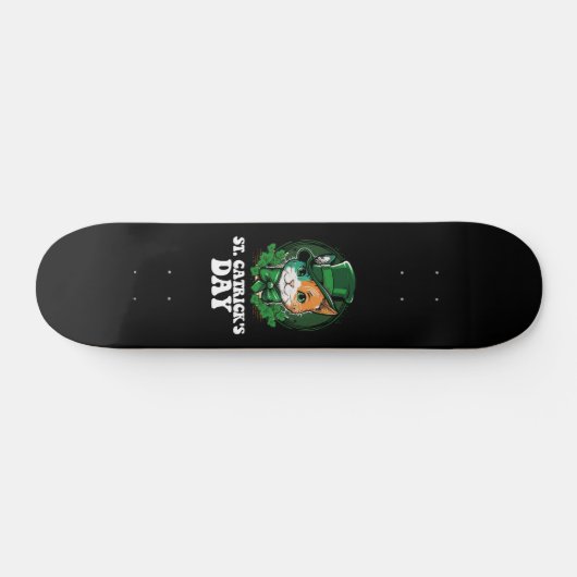 Skateboard Amoureux de les chats de la Saint-Patrick (Horz)