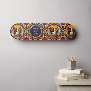 Skateboard Amoureux des chats - Colorée Mosaic Kitty - Votre