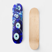 Skateboard Amulettes d'yeux bleues (Recto)