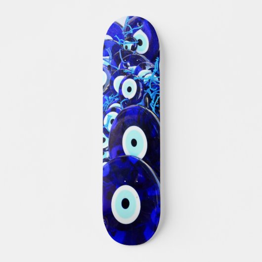 Skateboard Amulettes d'yeux bleues (Devant)
