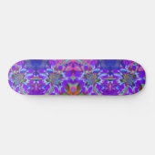 Skateboard Amusant au soleil, tournesol violet bleu psychédél (Horz)