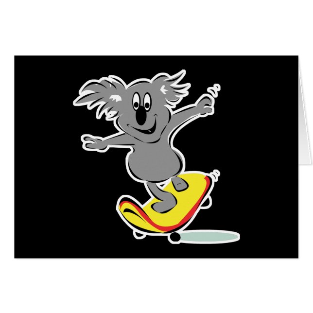 skateboard amusant koala bear (Devant horizontal)