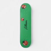Skateboard Amusant vert Ladybug (Devant)