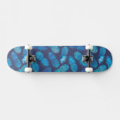 Skateboard Ananas bleus de colorant de cravate (Horz)