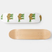 Skateboard Ananas Glitch Food (Horz)