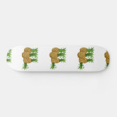 Skateboard Ananas Glitch Food (Horz)