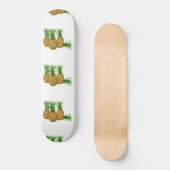 Skateboard Ananas Glitch Food (Recto)