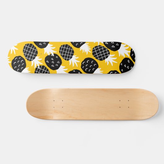 Skateboard Ananas noir (Horz)