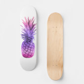 Skateboard Ananas rose et violet (Recto)