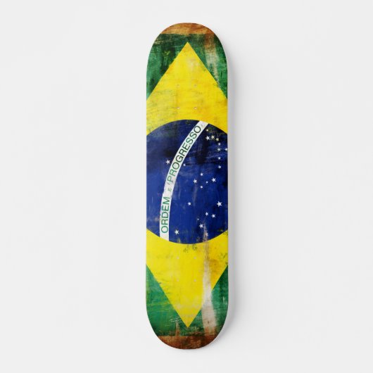 Skateboard Ancien drapeau du Brésil (Devant)