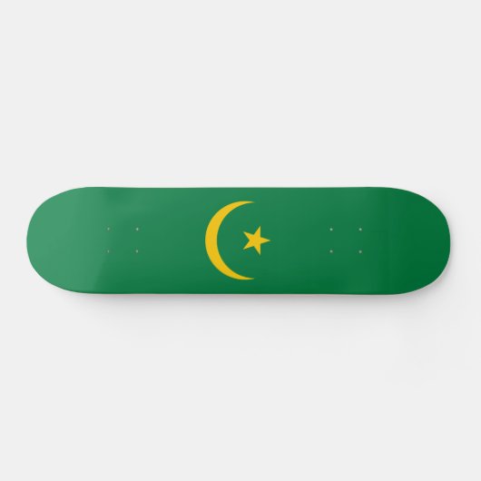 Skateboard Ancien drapeau mauritanien (Horz)