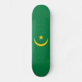 Skateboard Ancien drapeau mauritanien (Recto)