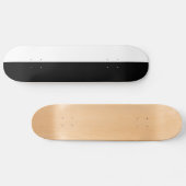SKATEBOARD ANCIEN PONT NOIR ET BLANC DE L'ÉCOLE (Horz)