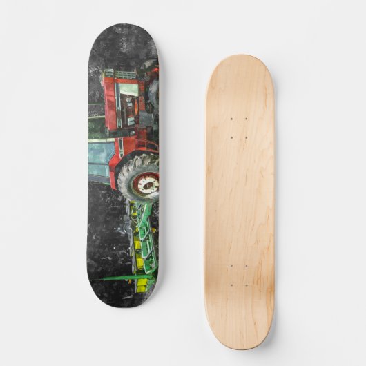 Skateboard Ancien Tracteur international Paineboard (Recto)