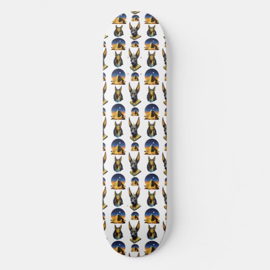 Skateboard Ancienne Egypte Pyramide Anubis Motif Design (Recto)