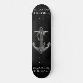 Skateboard Ancrage métallique chrome pirate thème nautique (Recto)