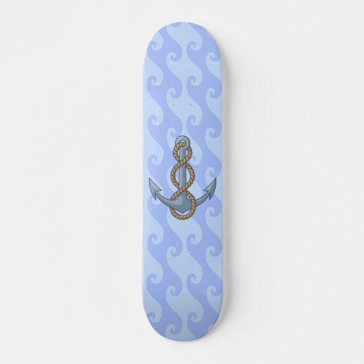 Skateboard Ancre avec corde (Devant)