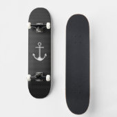 Skateboard Ancre Chrome sur fibre de carbone (Recto)
