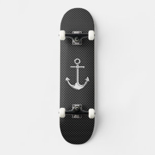 Skateboard Ancre de chrome sur la fibre de carbone