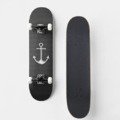 Skateboard Ancre de chrome sur la fibre de carbone (Devant)