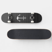 Skateboard Ancre de chrome sur la fibre de carbone (Horz)