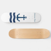 Skateboard Ancre lisse Nautique Personnalisé (Horz)