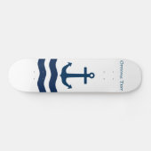 Skateboard Ancre lisse Nautique Personnalisé (Horz)