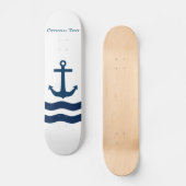 Skateboard Ancre lisse Nautique Personnalisé (Recto)