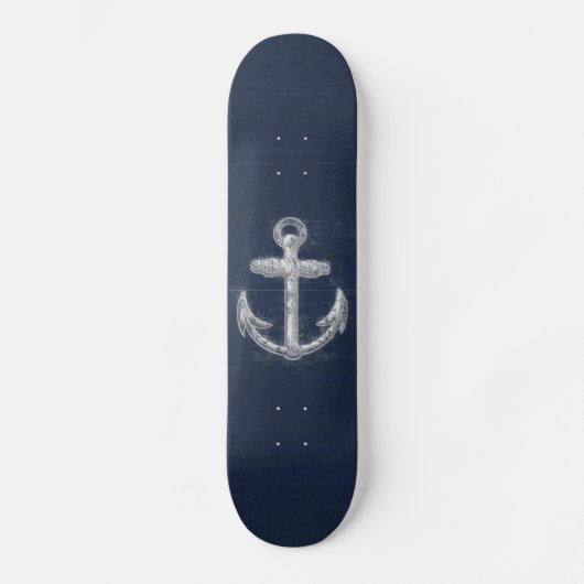 Skateboard Ancre nautique vintage (Recto)