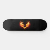 Skateboard Angel Fire Heart with Wings (Horz)