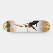 Skateboard Angel Skeleton Démon Ailes Flames (Horz)