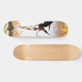Skateboard Angel Skeleton Démon Ailes Flames (Horz)