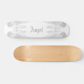 Skateboard ANGEL WINGS White Nom personnalisé (Horz)