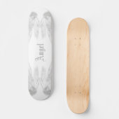 Skateboard ANGEL WINGS White Nom personnalisé (Recto)