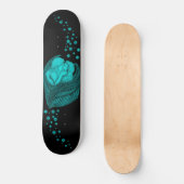 Skateboard Angels Kissing, noir et vert Design (Recto)