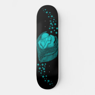 Skateboard Angels Kissing, noir et vert Design
