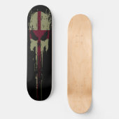 Skateboard Angleterre Crâne Grunge (Recto)